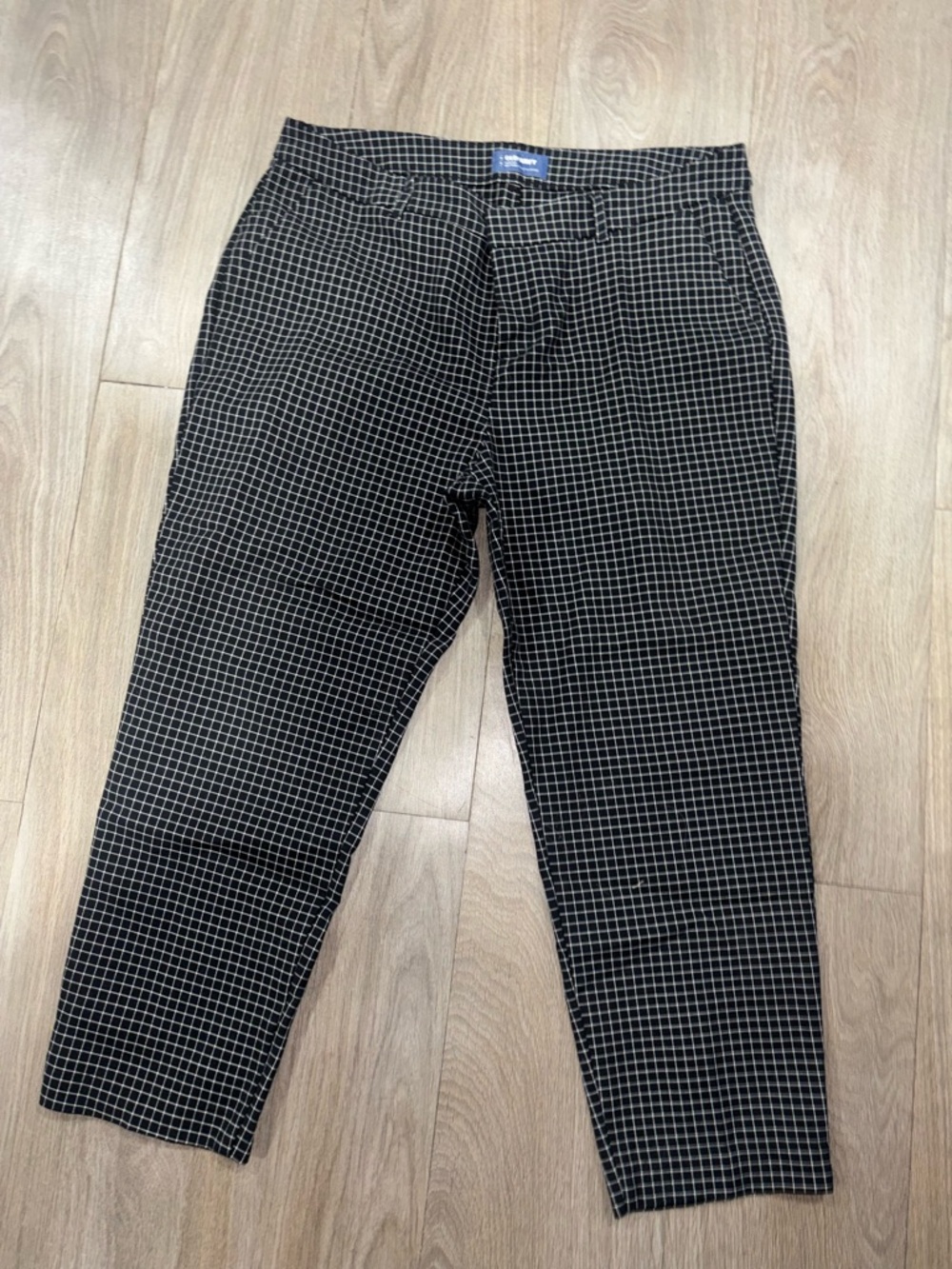 Black Grid dress Pattern Pants